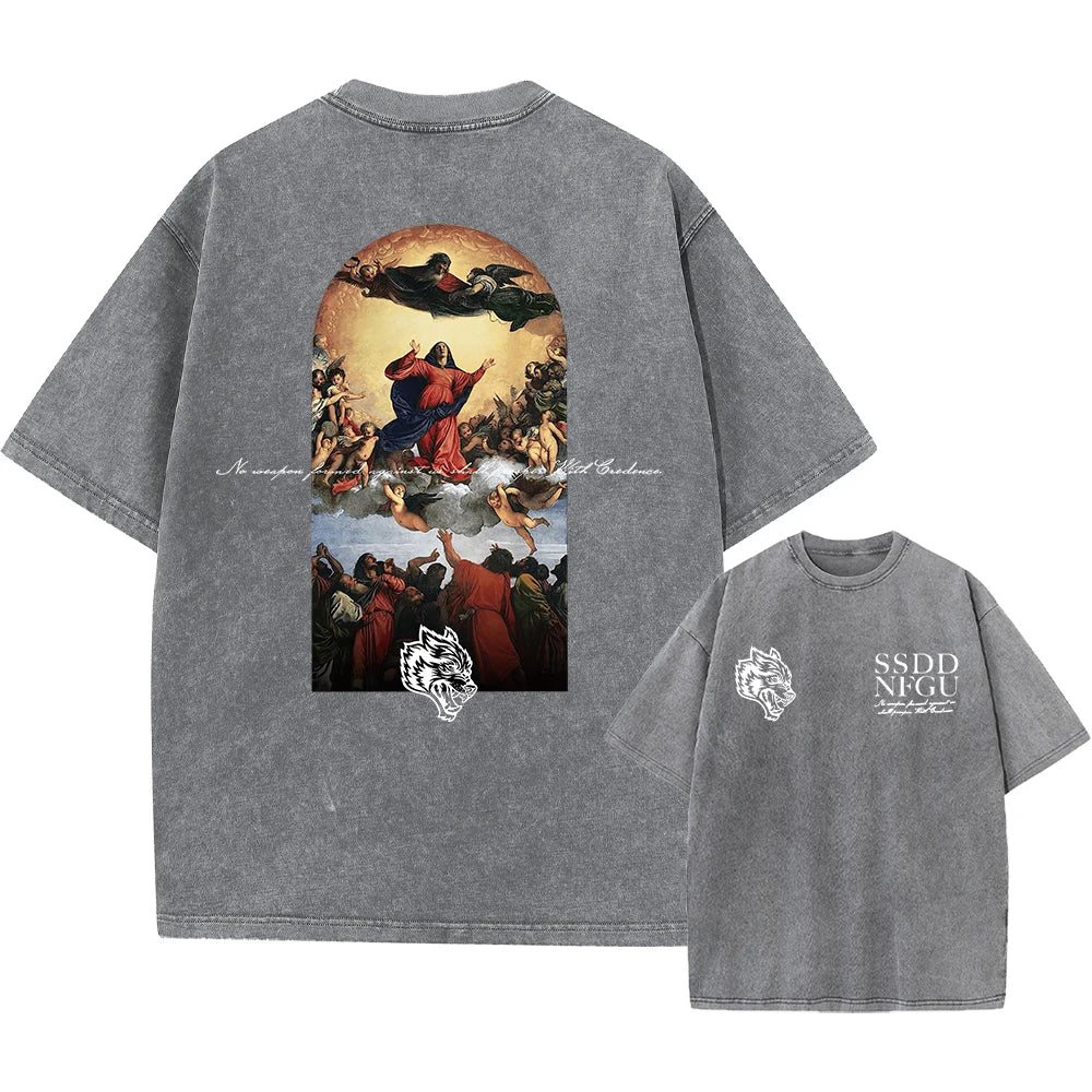  Street Hip Hop Retro Punk T Shirt 